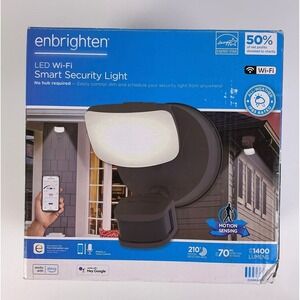 Enbrighten LED Wi Fi Smart Security Light Motion Sensing 1400 Lumens Dark Bronze